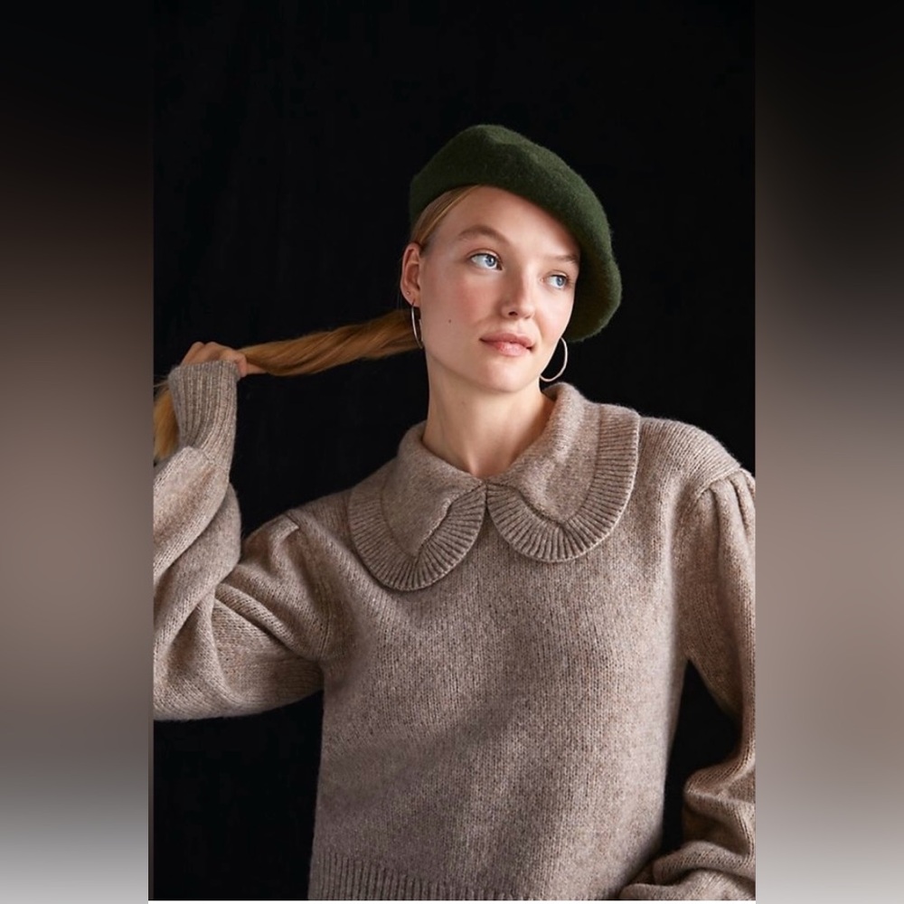 Anthropologie ASTR the Label The Dashwood Peter Pan Collared Sweater